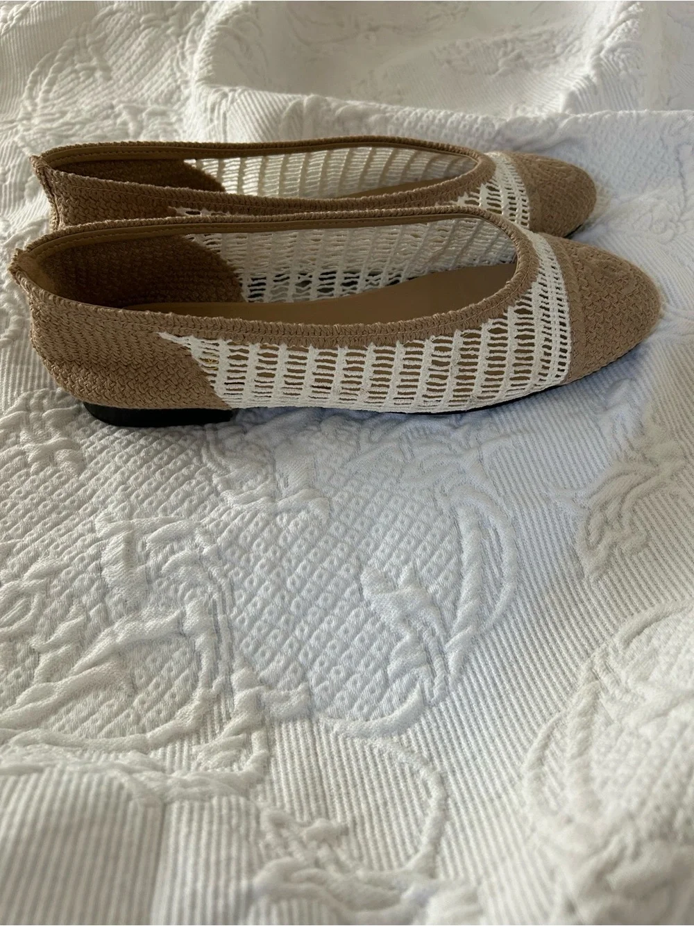 CHANEL raffia ballet